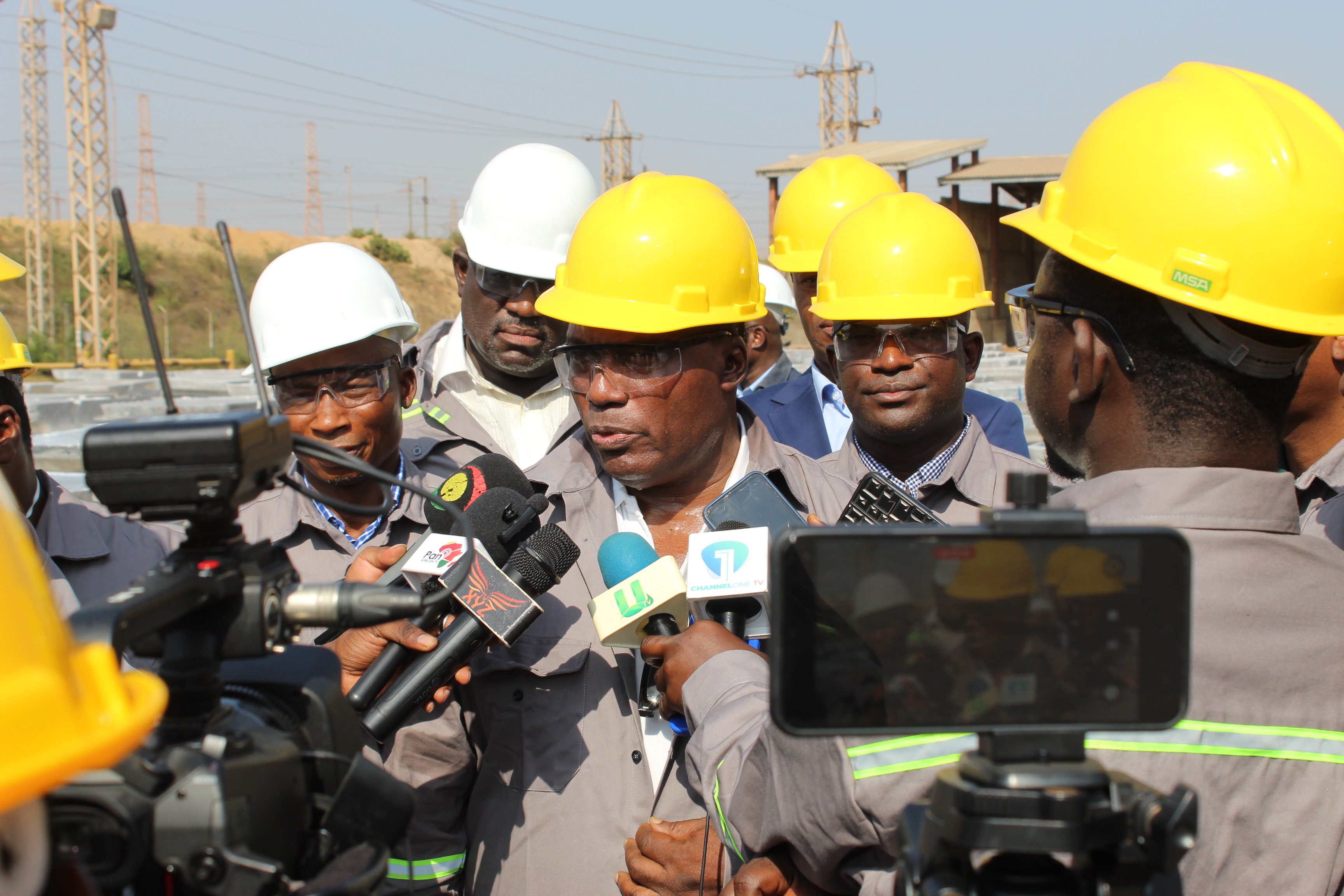 Board Chairman Addressing Media